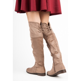 Juliet Bottines beiges avec un liseré 4