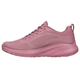 Skechers Memory Foam Bobs Squad Chaos Chaussures W 117209 Ras rose 3