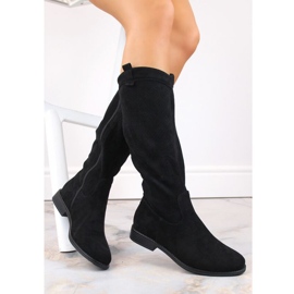 Boots daim ajouré Vinceza W JAN234A noir le noir 4