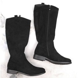 Boots daim ajouré Vinceza W JAN234A noir le noir 5