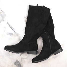 Boots daim ajouré Vinceza W JAN234A noir le noir 6