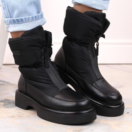 Bottes avec fermeture éclair isolées Big Star W INT1928 noir le noir 6