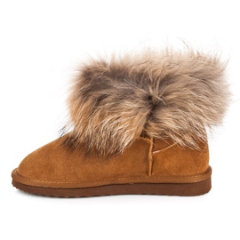 Coco Perla Mukluki en cuir brun 1