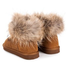 Coco Perla Mukluki en cuir brun 3