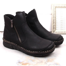 Bottes isolées confortables Rieker W RKR612 noir le noir 5