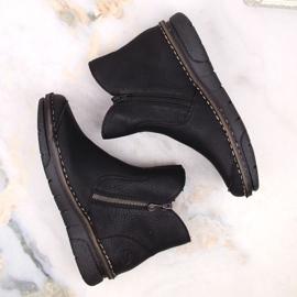 Bottes isolées confortables Rieker W RKR612 noir le noir 7