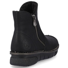Bottes isolées confortables Rieker W RKR612 noir le noir 11