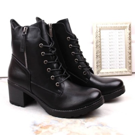 Potocki W WOL177A bottines à talons hauts et plateforme, noir le noir 4