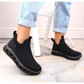 Rieker W RKR616 bottines à enfiler confortables, noir le noir 4