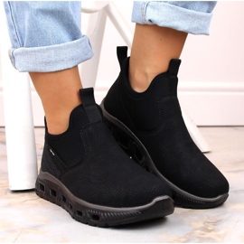 Rieker W RKR616 bottines à enfiler confortables, noir le noir 7