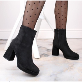 Bottines en daim Jezzi W JEZ411A, noir le noir 3