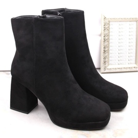 Bottines en daim Jezzi W JEZ411A, noir le noir 4