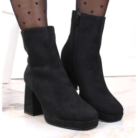 Bottines en daim Jezzi W JEZ411A, noir le noir 6