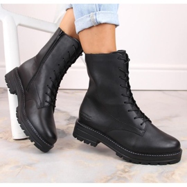 Rieker Bottes en cuir isolées confortables Remonte W RKR622 noir le noir 3