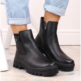 Bottines isolées Potocki W WOL186 avec poche, noir le noir 4