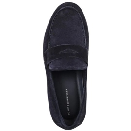 Tommy Hilfiger Mocassins tendance en daim léger FM0FM03963 bleu 3