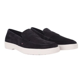 Tommy Hilfiger Mocassins tendance en daim léger FM0FM03963 bleu 5