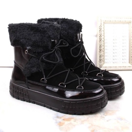 Filippo W PAW475A bottes plateforme isolées en cuir, noir le noir 6