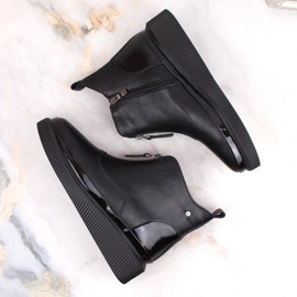 Bottines isolées en cuir avec fermeture éclair Filippo W PAW483 noir le noir 7