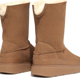 FitFlop GEN-FF Bottes courtes en peau de mouton double face W GO9-A69 brun 3