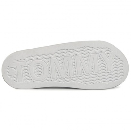 Tommy Hilfiger Tongs Tommy Jeans Flag Pool Slide W EN0EN00474-YBS blanche 4