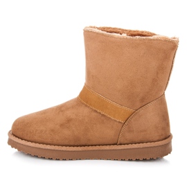 Bottes de neige avec boucle brun 1