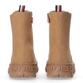Bottines Tommy Hilfiger Bootie Cognac W T3A5-33059-0315582-582 brun 4