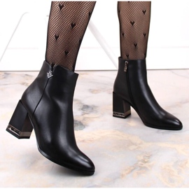 Filippo Bottines isolées avec zircon cubique Fillippo W PAW491, noir le noir 4