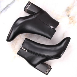 Filippo Bottines isolées avec zircon cubique Fillippo W PAW491, noir le noir 6