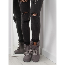 Bottes de neige grises trappeurs GF-179 gris 2 Bottes de neige grises trappeurs GF-179 gris 2