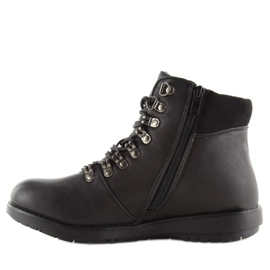 Bottes de trappeur noires 3971 noir le noir 1