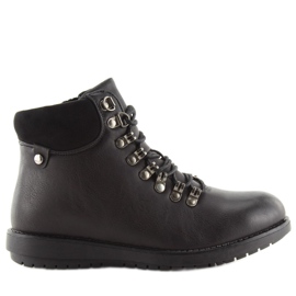 Bottes de trappeur noires 3971 noir le noir 2