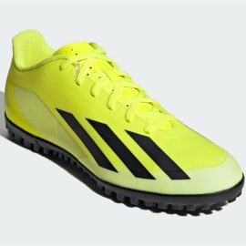 Chaussures Adidas X Crazyfast Club Tf M IF0723 jaune 3