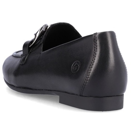 Rieker Chaussures en cuir confortables avec chaîne Remonte W RKR645, noir le noir 13