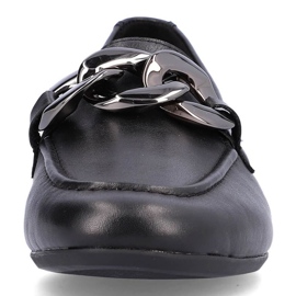 Rieker Chaussures en cuir confortables avec chaîne Remonte W RKR645, noir le noir 16