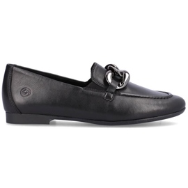 Rieker Chaussures en cuir confortables avec chaîne Remonte W RKR645, noir le noir 18