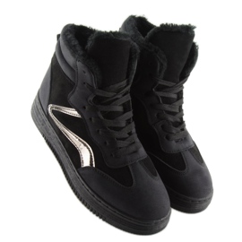 Baskets isolées noires BOK-1103 noir 2