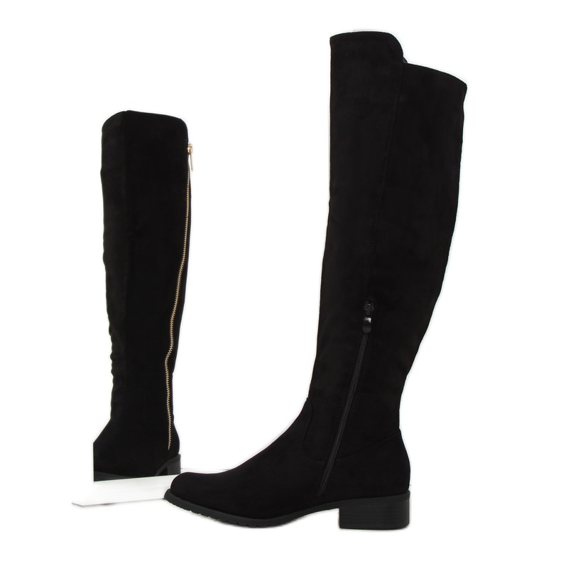 Bottes d'équitation femme noires 6811-PG noir 1
