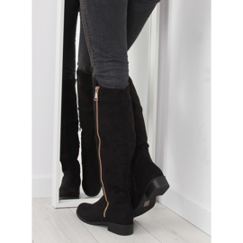 Bottes d'équitation femme noires 6811-PG noir 2