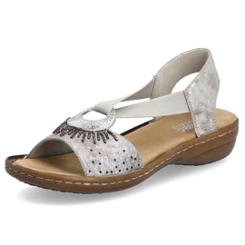 Sandales métalliques confortables Rieker W RKR673 7