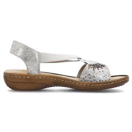 Sandales métalliques confortables Rieker W RKR673 8