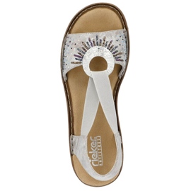 Sandales métalliques confortables Rieker W RKR673 10