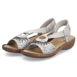 Sandales métalliques confortables Rieker W RKR673 15