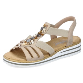 Sandales confortables Rieker W RKR680 beiges 8