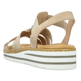 Sandales confortables Rieker W RKR680 beiges 10