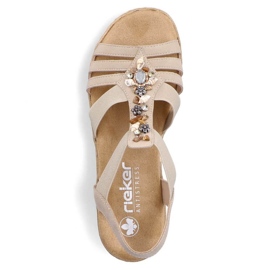 Sandales confortables Rieker W RKR680 beiges 12