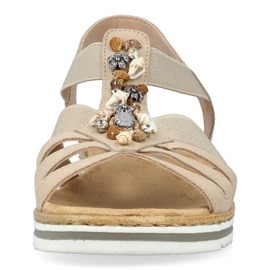 Sandales confortables Rieker W RKR680 beiges 13