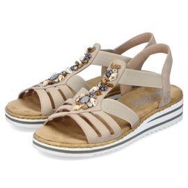 Sandales confortables Rieker W RKR680 beiges 15