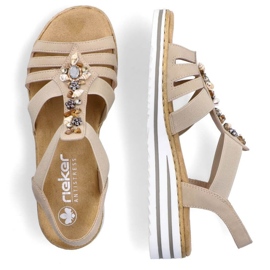 Sandales confortables Rieker W RKR680 beiges 16