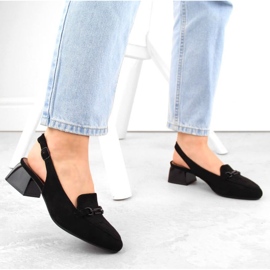 Sandales à talons en daim M.Daszyński W SAN36A, noir le noir 3